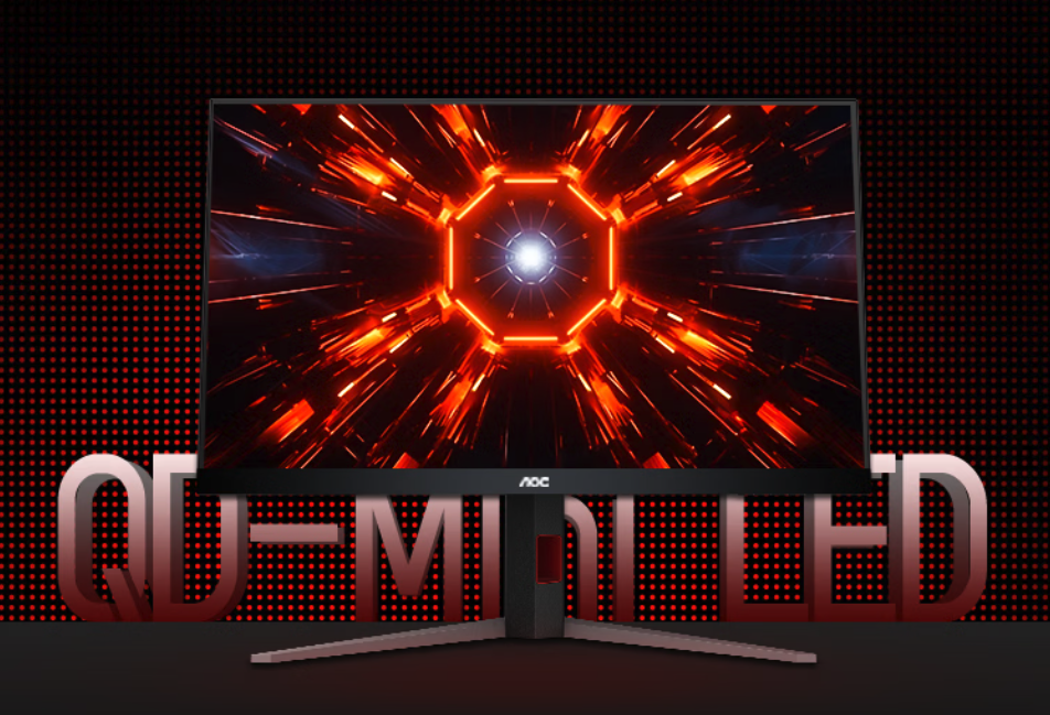 AOC Q27G4SMN显示器京东首销 2K 300Hz Mini LED配置1919元起